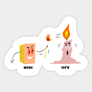 work life Sticker